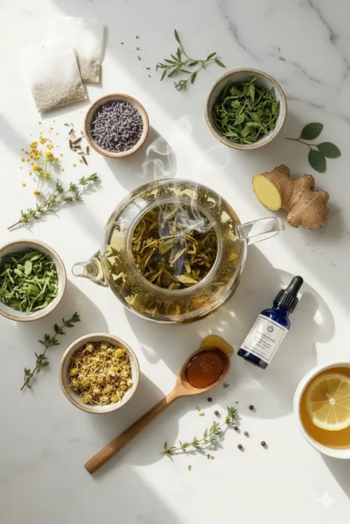 przygotowanie ziołowych naparów