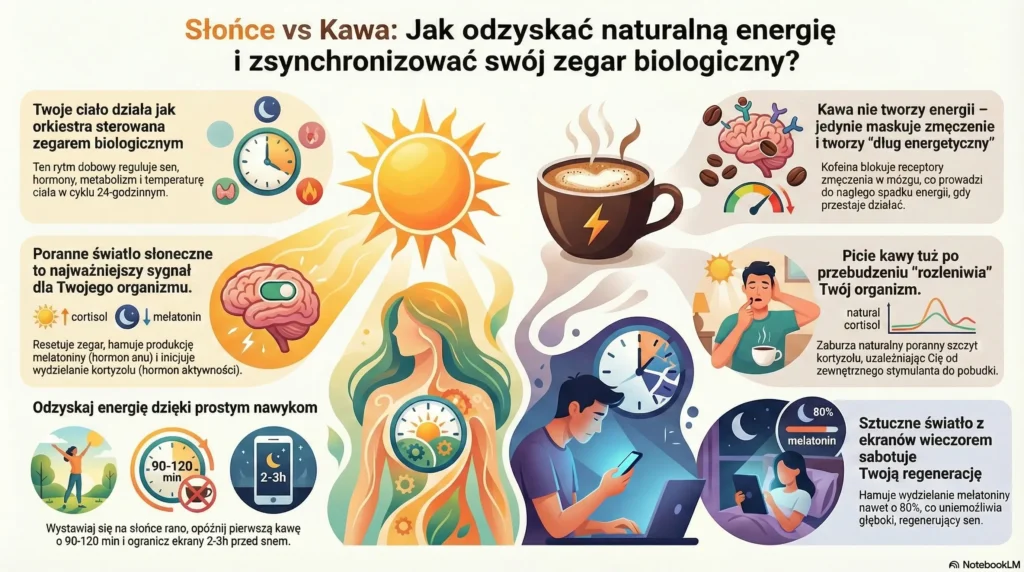 Slonce kontra Kawa Naturalna energia twoj rytm dobowy