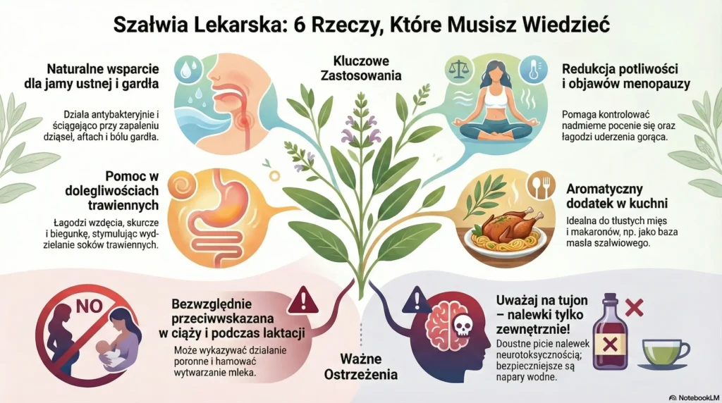 szałwia lekarska 6 Zastosowań i Ostrzeżeń