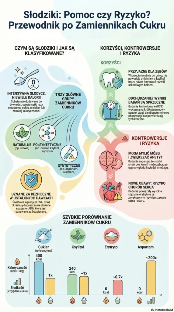 infografika Słodziki Pomoc czy Ryzyko