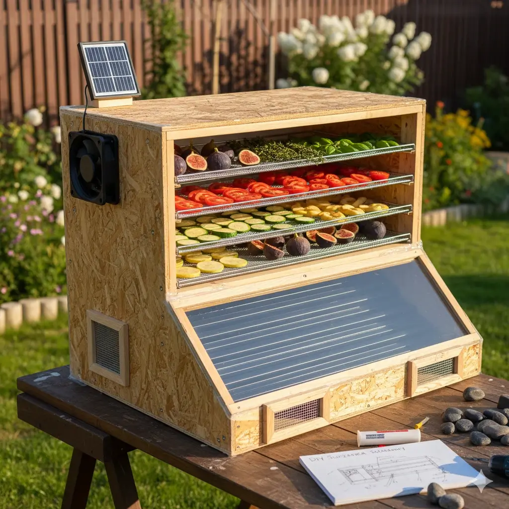 tworzenie suszarki solarnej typu DIY