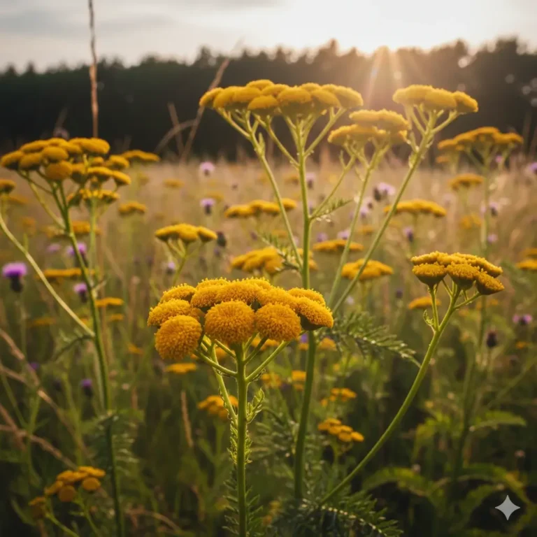 wrotycz pospolity Złote guziki natury
