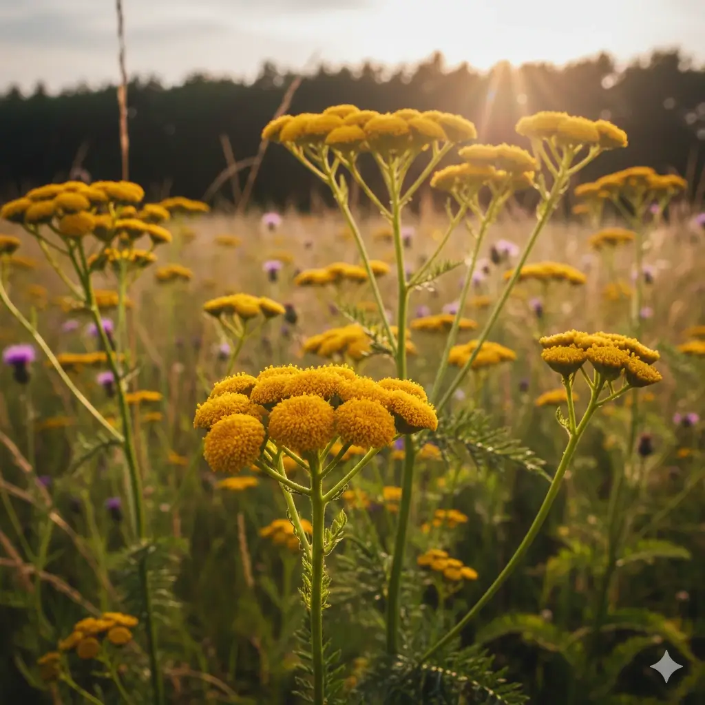 wrotycz pospolity Złote guziki natury