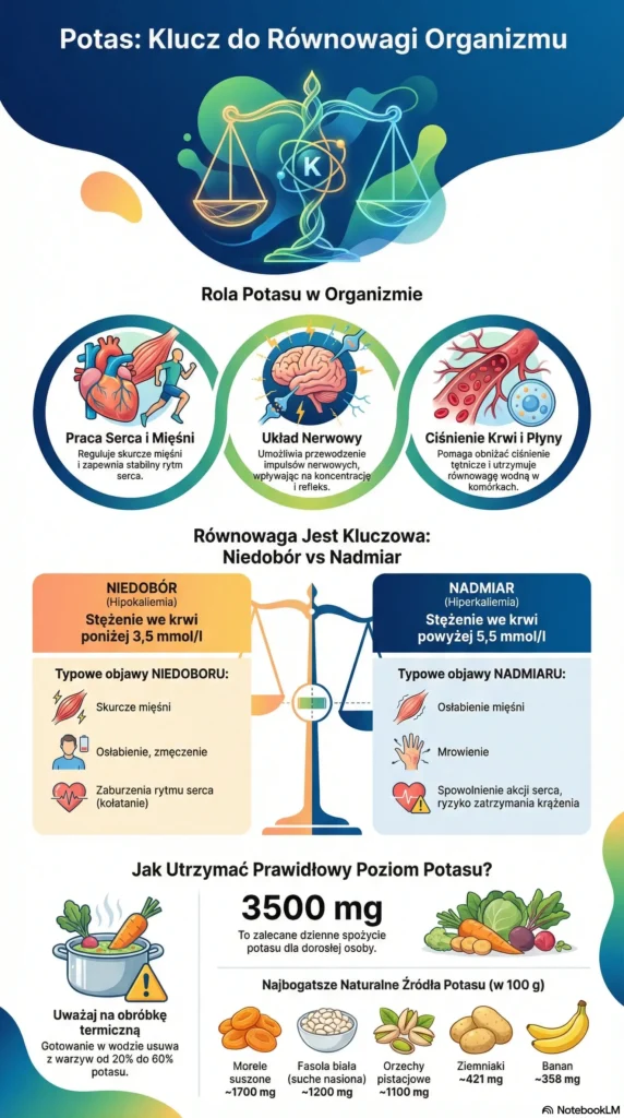Infografika Potas Rola Niedobór i Źródła
