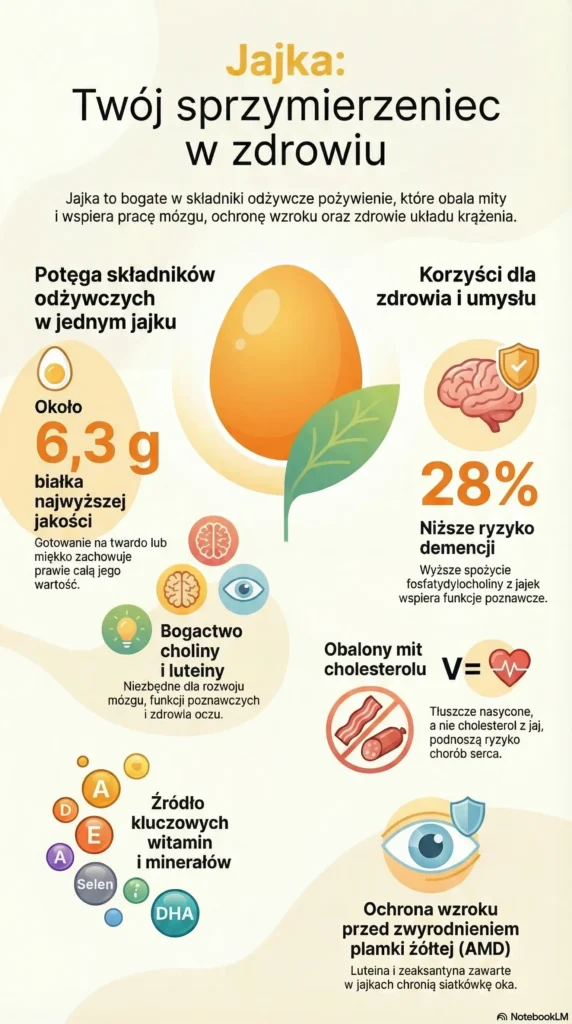 infografika Jajka Potęga zdrowia i umysłu