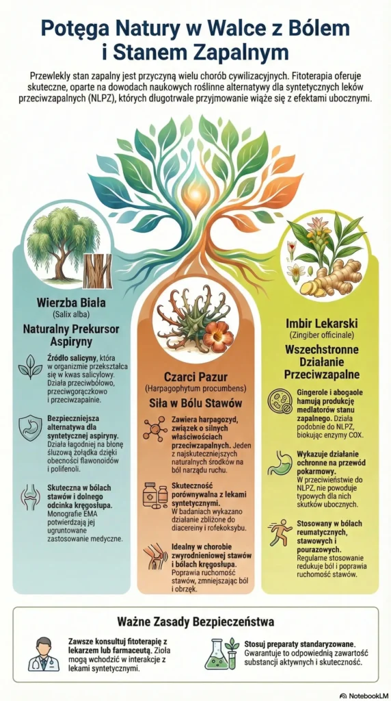 infografika Potęga Natury w Walce z Bólem
