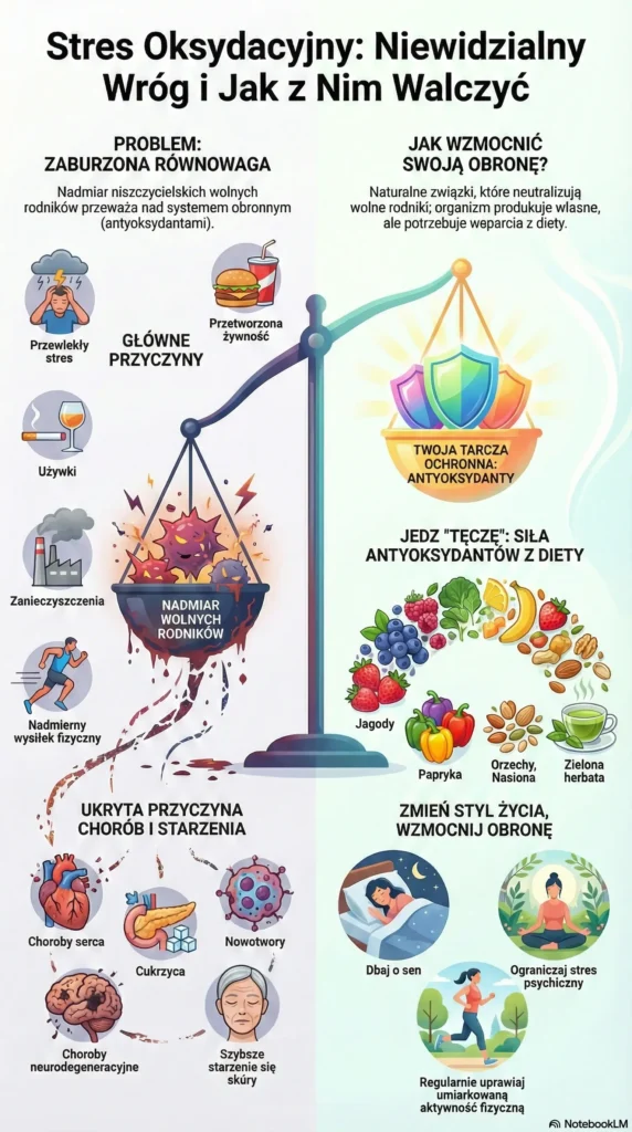 infografika Stres Oksydacyjny Jak Z Nim Walczyć