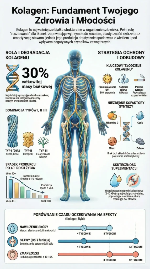infografika Kolagen Fundament zdrowia i młodości