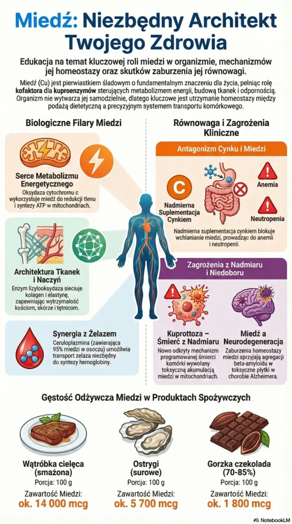 infografika Miedź Niezbędny Architekt Twojego Zdrowia