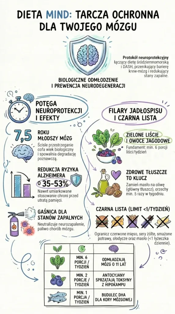infografika Dieta MIND ochrona dla mózgu