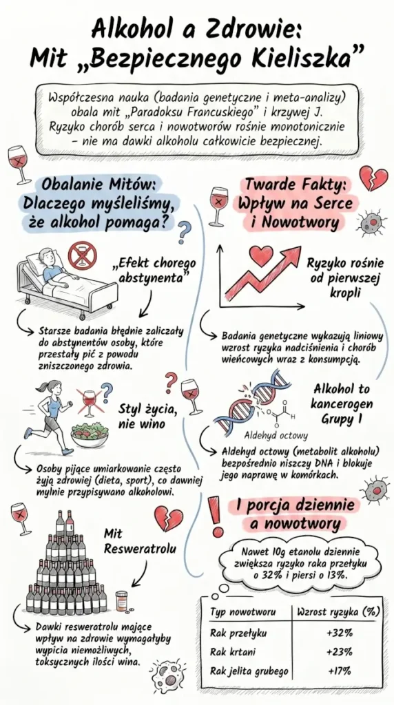 infografika Mit bezpiecznej dawki alkoholu