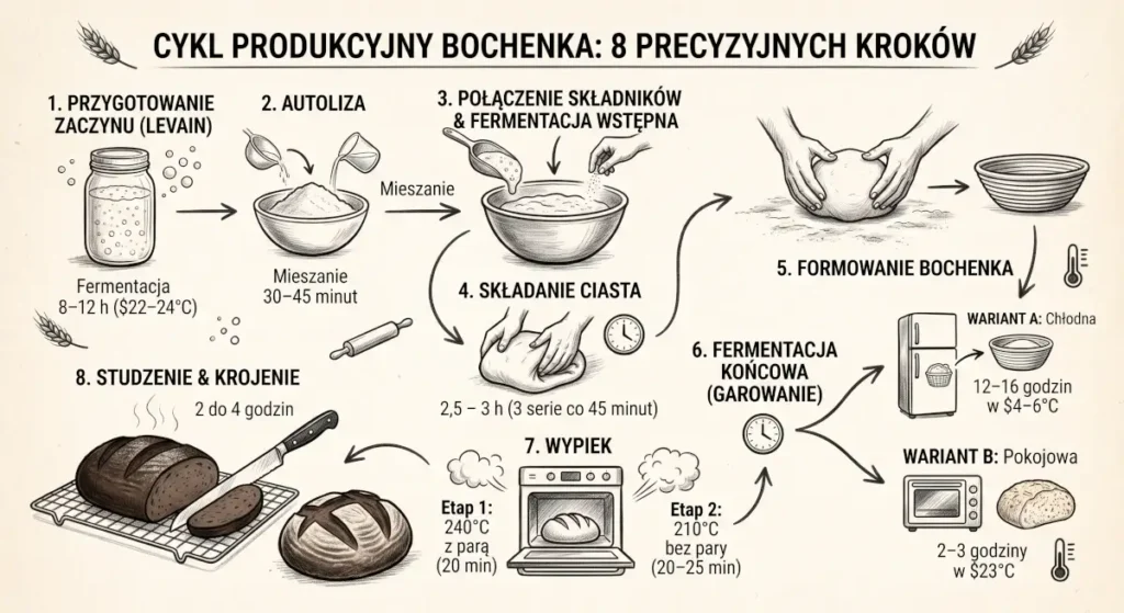 cykl produkcyjny bochenka