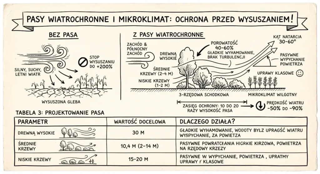 Pasy wiatrochronne i mikroklimate